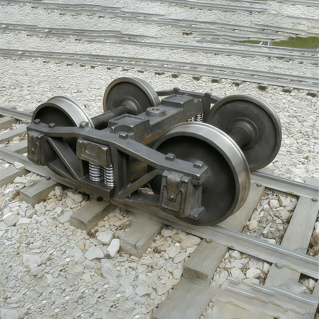 Bogie de carga ferroviaria de carga por eje de 20 toneladas de calibre medidor