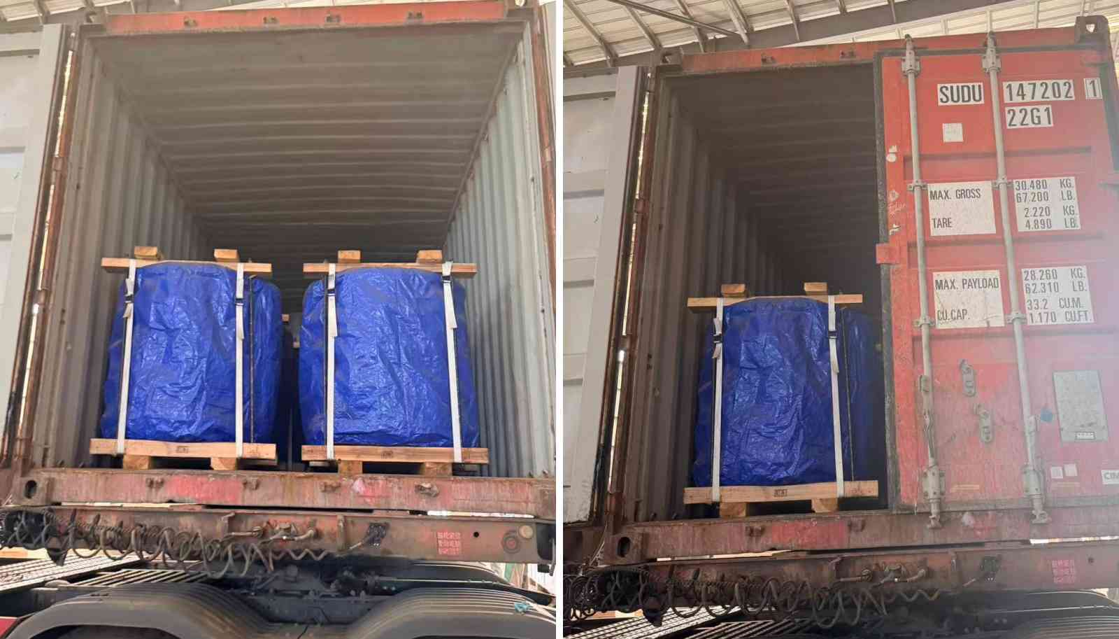 MTJ completa la carga de contenedores de 60 ruedas WCL840A para Perú
